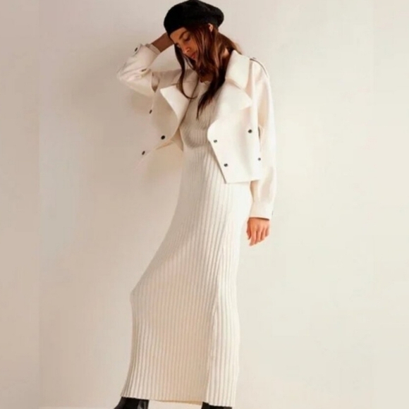 FREE PEOPLE We The Free Alexis Vegan Jacket. Cream. Size medium NWT - Picture 9 of 16